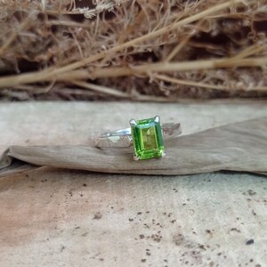 Peridot Ring, 925 Sterling Silver Ring, Mens Ring, Natural Citrine, August Birthstone Ring, Natural Peridot, Promise Ring, Gift for all