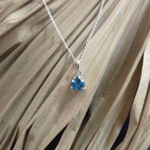 London Blue Topaz Pendant, 925 Sterling Silver, Handmade Pendant, Natural London Blue Topaz, December Birthstone Pendant, Gift for All....