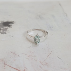 Aquamarine Ring, 925 Sterling Silver Handmade Ring, Natural Aquamarine, Birthstone Ring, Birthstone for March, Gift for her, Unisex Ring..