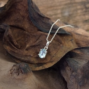 Aquamarine Pendant, 925 Sterling Silver, Handmade Pendant, Natural Aquamarine Stone, March Birthstone Pendant, Gift for All, Gift for Her...