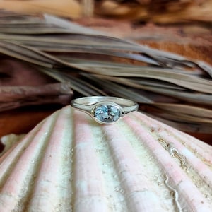 Aquamarine Ring, 925 Sterling Silver, Handmade Ring, Unisex Ring, Birthstone March, Natural Aquamarine, Promise Ring, Gift for all....