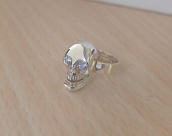 Skull Silver Ring, 925 Sterling Silver, Skull Ring, Gift for Man, Gift for Him, Anniversary Gift, Birthday Gift, Boho Jewellery....