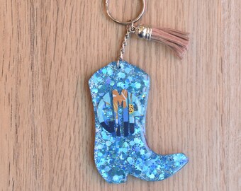 key chain western keychain cowgirl keychain cowgirl gift fun cowgirl keychain bandana keychain country girl keychain