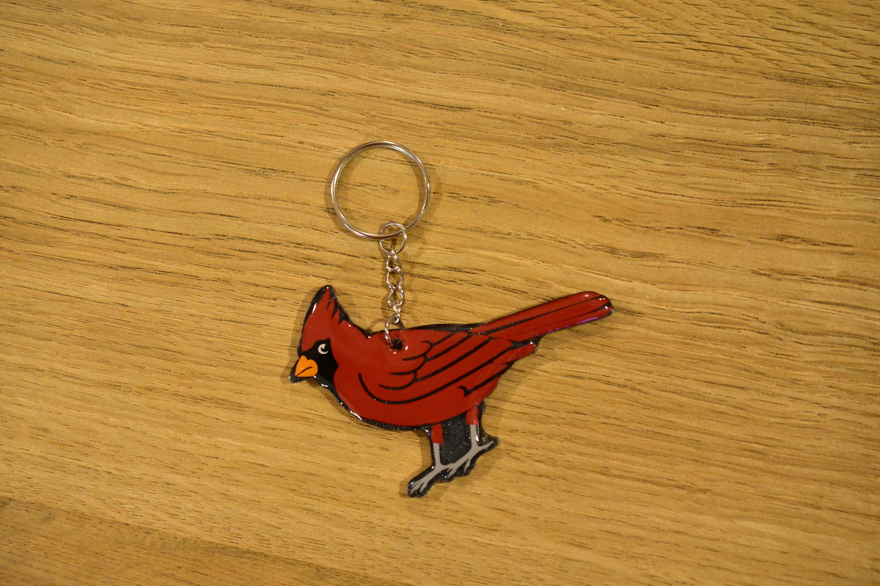 Louisville Cardinals Personalized Key Ring - Gold