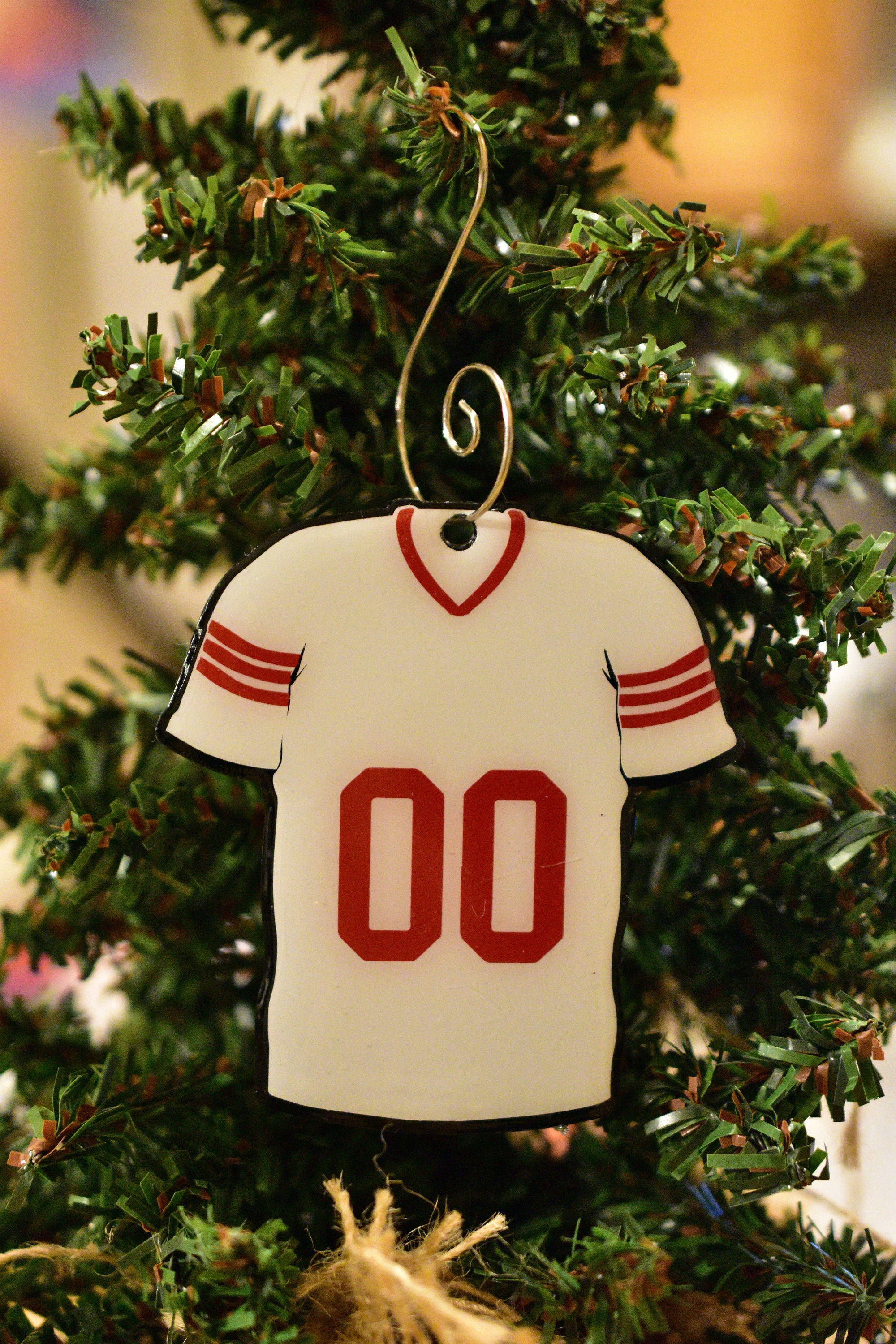 Football Ornament Custom Football Ornament Custom Jersey Etsy Australia