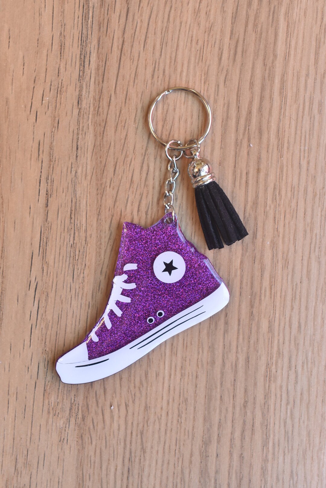 High Top Shoe, Keychain, Key Ring, Sneaker, Sneaker Keychain, High Top