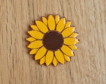 Sunflower Pin, Cute flower pin, Sunflower