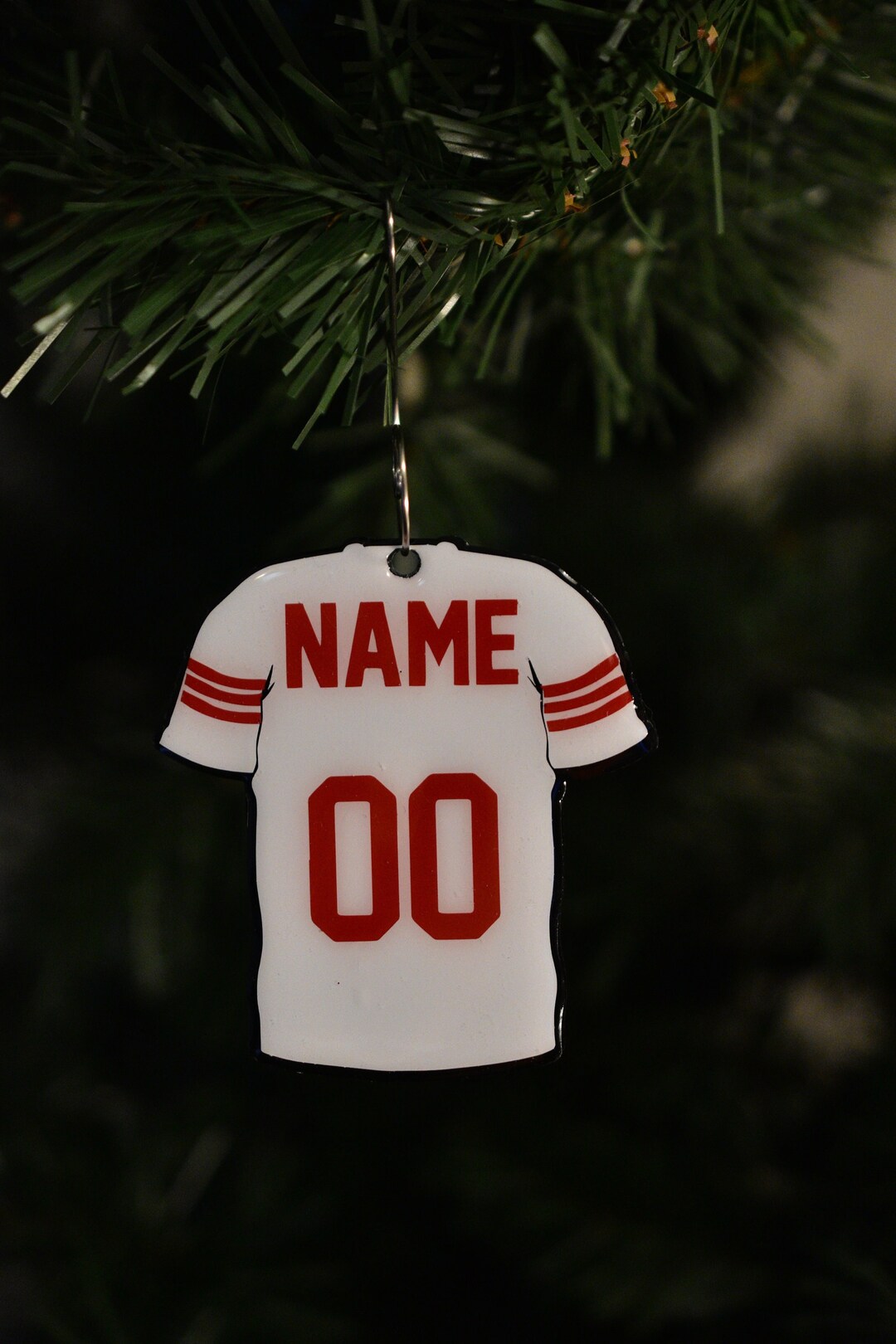 Football Ornament Custom Football Ornament Custom Jersey Etsy Australia