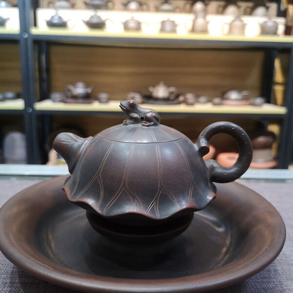 Pottery Teapot Set Etsy