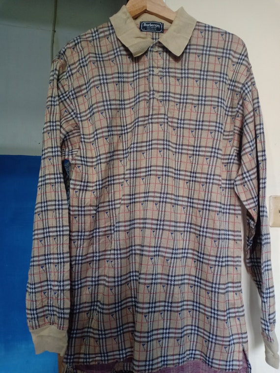 burberry nova check long sleeve shirt