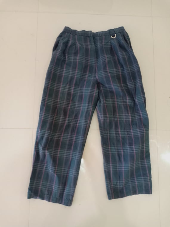 Vintage Christian Dior Tartan Pants Checkered