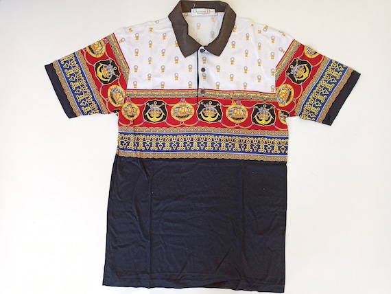 vintage polo shirt christian dior monsieur sports