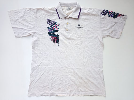 Rare Vintage 80s Balenciaga Polo Shirt