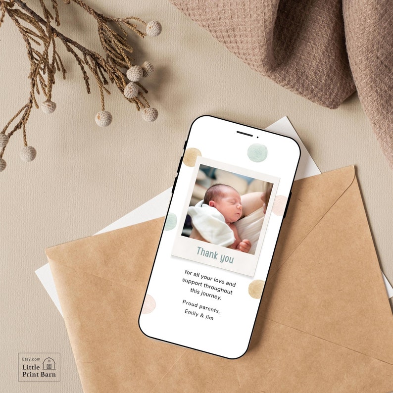 NICU Premature Baby Graduation Announcement Digital Video Template, IVF ...