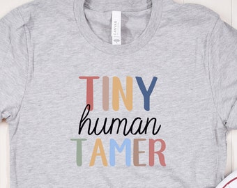 Tiny Human Tamer PNG File, Daycare Worker, Sublimation Print, PNG for Shirt or Mug, Teacher Png, Digital Download, Teacher Assistant Png