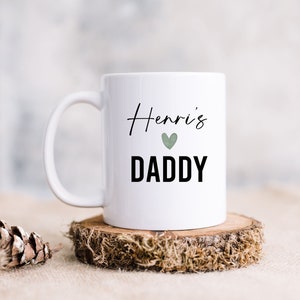 Daddy Mug, Fathers Day Mug, New Dad Gift, New Dad Mug, Christmas Gift for Dad, Custom Mug for Parent, Grandparent, EST 2024, Custom Kid name image 1