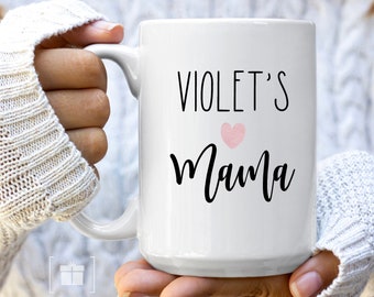 Mama Mug, Mothers Day Mug, New Mom Gift, New Mom Mug, Christmas Gift for Mom, Custom Mug for Parent or Grandparent, Mom est 2024, Kids name