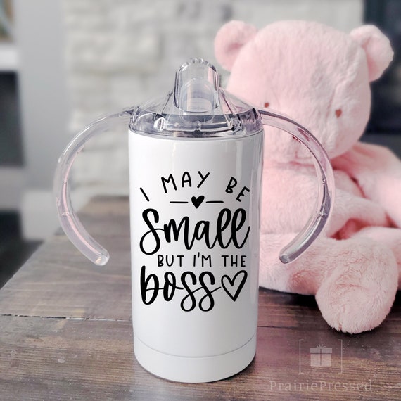 Personalized adult and baby tumbler sippy cup set - Fathers day gift set