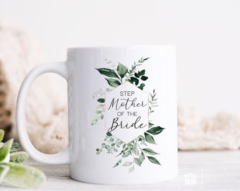 Step Mother Wedding Mug, Personalized Wedding Day Mug, Step Mom of Groom Gift, Step Mother of Bride, Wedding Party Mugs, Custom, Step Parent