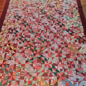 Queen Size Goose Chase Handmade Quilt