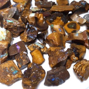 200 g de ópalo Yowah Boulder Matrix en bruto, sin pulir, lapidario de ópalo natural australiano