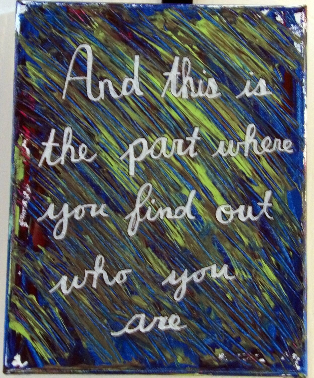 Abstract Quote Painting Acrylic on Canvas | Etsy