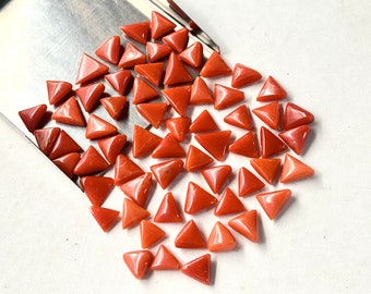 Italian Coral Gemstone Loose, High Quality Mediterranean Coral for Jewelry Making, Healing & Protection Gemstone, 2 Carats Average size