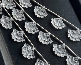 8 Pieces Beautiful! Natural Crystal Fancy carved beads, Crystal carving beads for jewelry making, Crystal beads, Crystal carving, 17x22MM