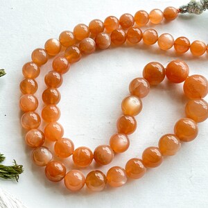 16 Inch Peach Moonstone Gemstone Ball Shape Beads, Natural Moonstone Gemstone No Treatment, Peach Moonstone Beads, 7mm to 11mm