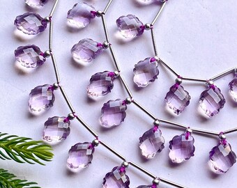 アメジストフラワーカボション：14 mmの彫刻された宝石チャーム - Etsy