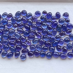 Naturlig AAA Tanzanit Cabochon Ädelsten Mix Form Parti, Intensiv Färg Hög Transparens Lös Sten, Tanzanit Lös Sten, Tanzanit Cabochons bild 2