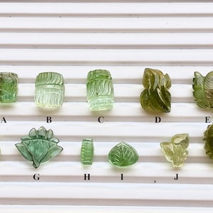 Zeldzaam! Natuurlijke toermalijn snijwerk, toermalijn edelsteen snijwerk, handgesneden toermalijn voor het maken van sieraden, natuurlijke toermalijn set-21