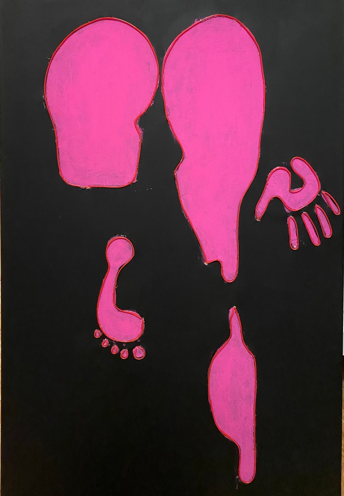 TikTok Inspired Body Art Print Etsy