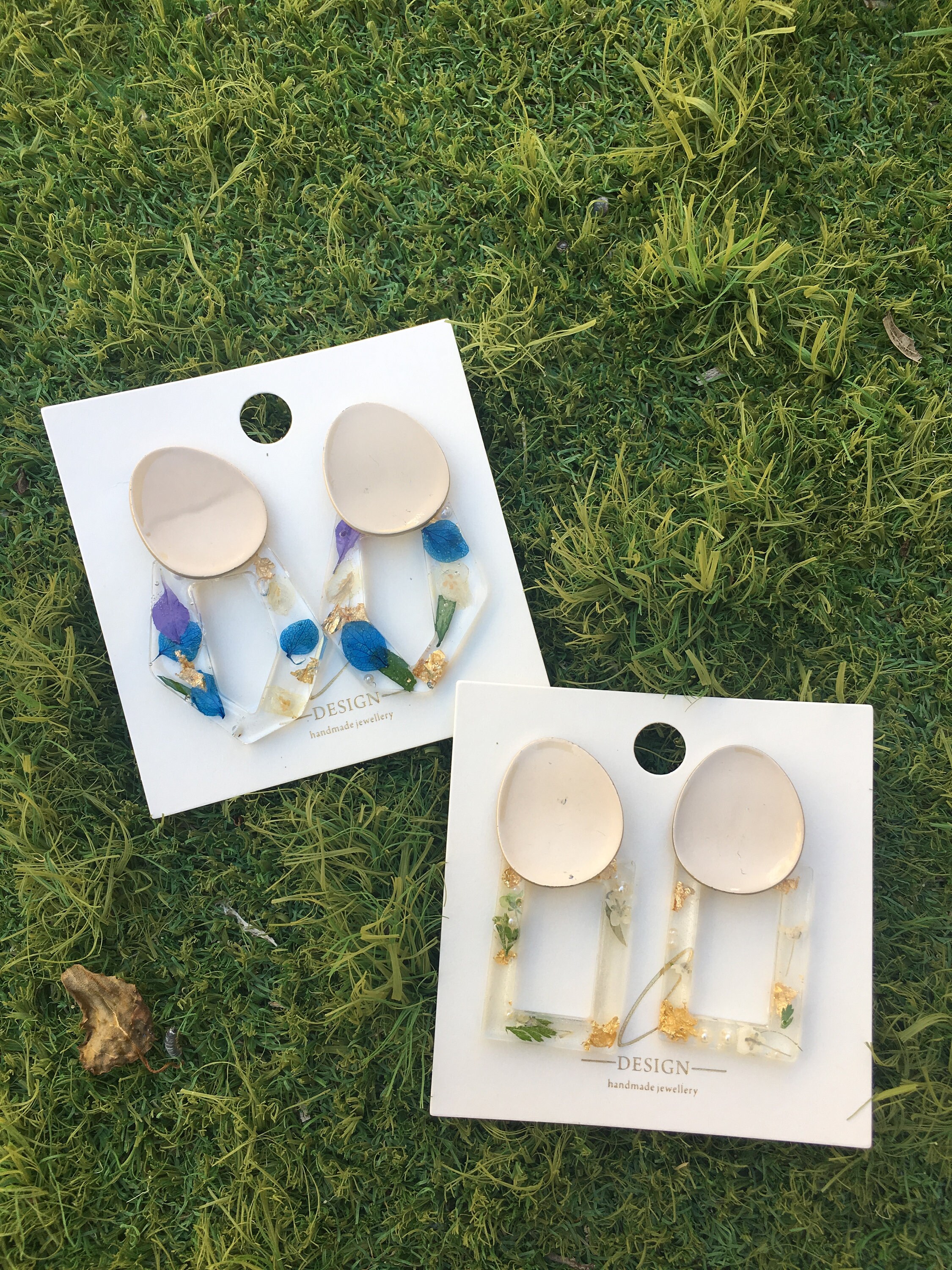 Handmade Pressed Flower Earrings Etsy UK