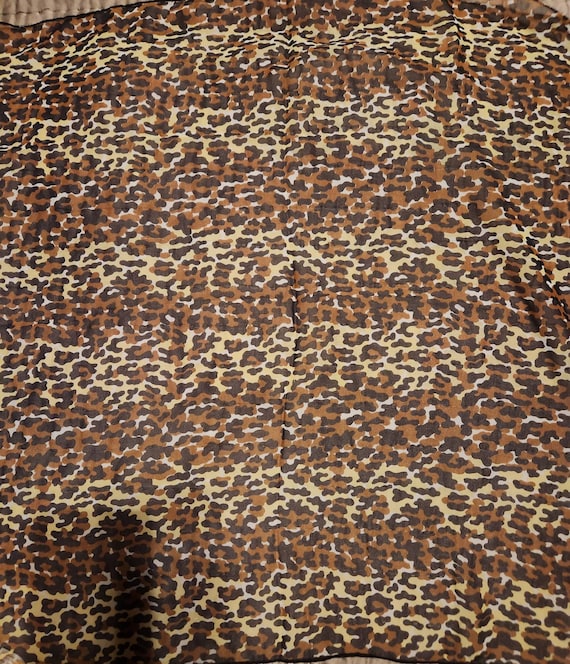 100% Wool Scarf Purple and Brown Leopard Print WO3015 – Yangtze Store