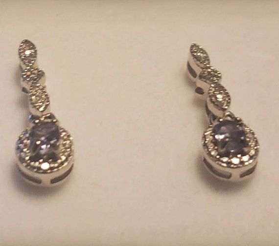 Tanzanite Earrings*Tanzanite Drop Earrings*Tanzan… - image 1