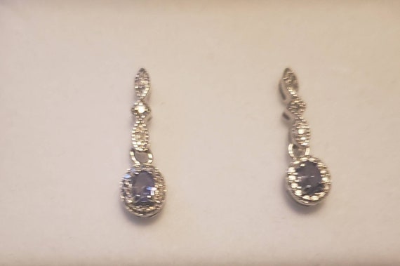 Tanzanite Earrings*Tanzanite Drop Earrings*Tanzan… - image 2