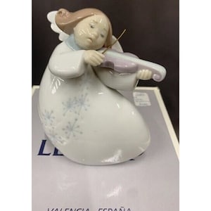Lladro 1997 Violin Celestial Little Angel with Violin #06529 ~Retired 2005