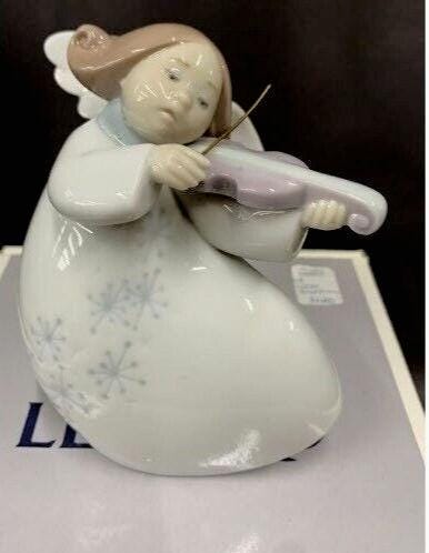 Lladro 1997 Violin Celestial Little Angel With Violin #06529