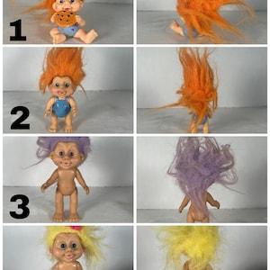 Vintage 90er Jahre Applause Magische Troll Puppen