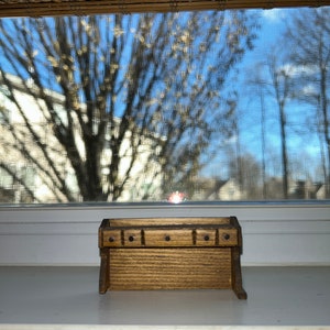 Vintage Dollhouse Miniature School Computer Desk