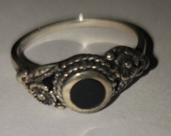 Sterling Silver onyx Ring*Silver Ring*Sterling Ring*Sterling Silver Ring*Silver Jewelry* Ring*Silver onyx ring*SS Ring