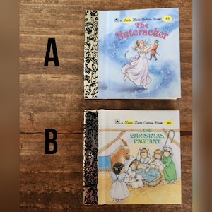 Miniature A Little Little Golden Book #45 The Nutcracker or #46 The Christmas Pageant