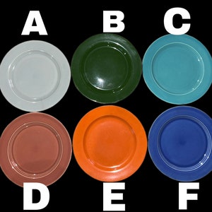 Platos para ensalada vintage Fiesta Ware de 7 1/2&quot; de EE. UU., varios colores