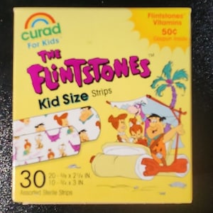 1990s Cartoon Netzwerk Hanna Barbera Feuerstein Vintage Bandagen 1993 Selten