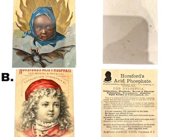 Various Antique Victorian Era Collectible Medical Advertisment OG Trade Cards