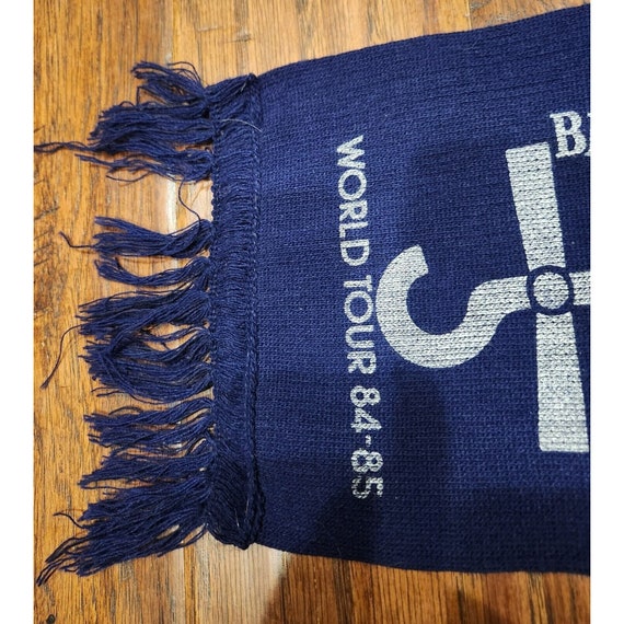 LeMarcheMidwest Blue Oyster Cult Boc World Tour 84-85 Navy Scarf Concert Rock Band Memorabilia