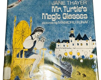 Jane Thayer Mr. Turtle’s Magic Glasses Livro infantil vintage de capa dura