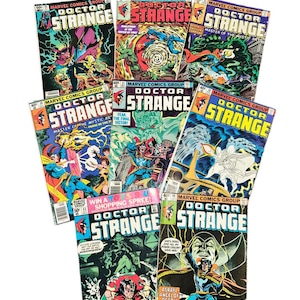 Lot of 8 Doctor Strange Vintage Comic Books