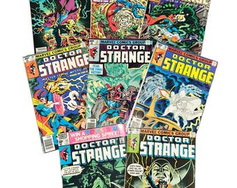 Lot of 8 Doctor Strange Vintage Comic Books